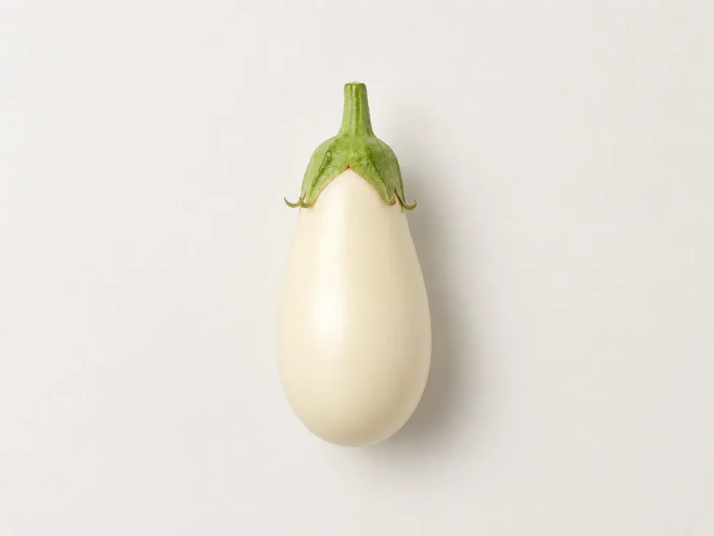 白い皮が特徴の白なす