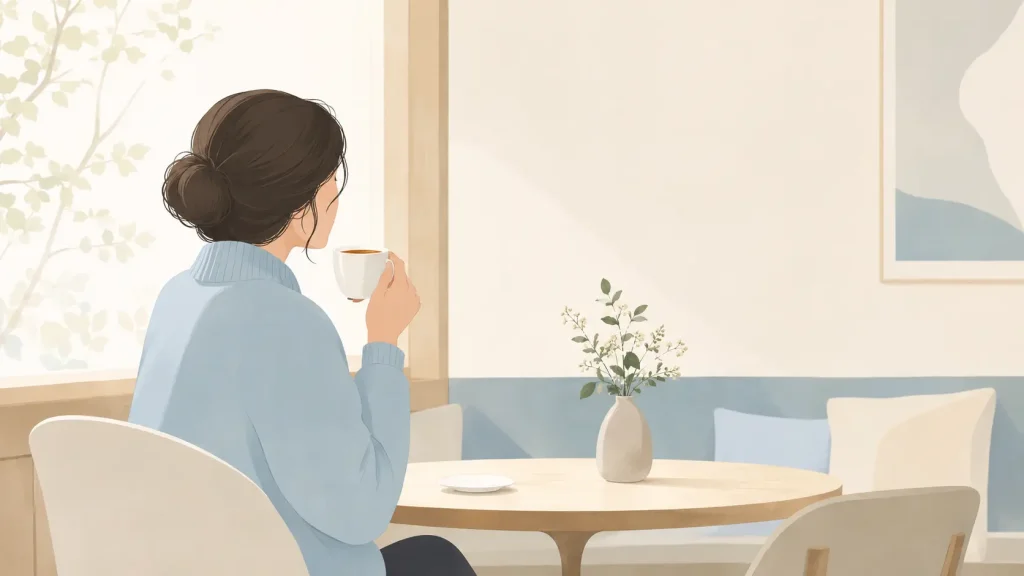 食の価値観が合わず婚活に疲れを感じている様子のイメージ